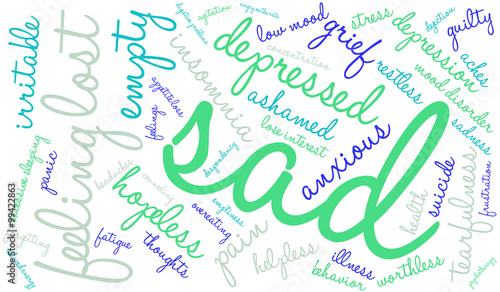 Sad Word Cloud