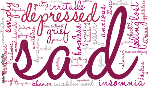 Sad Word Cloud