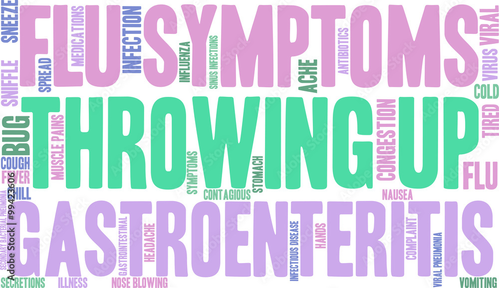 Throwing Up word cloud on a white background. Throwing Up word cloud on a white background.