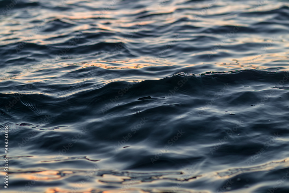 Fototapeta premium Dark blue sea water