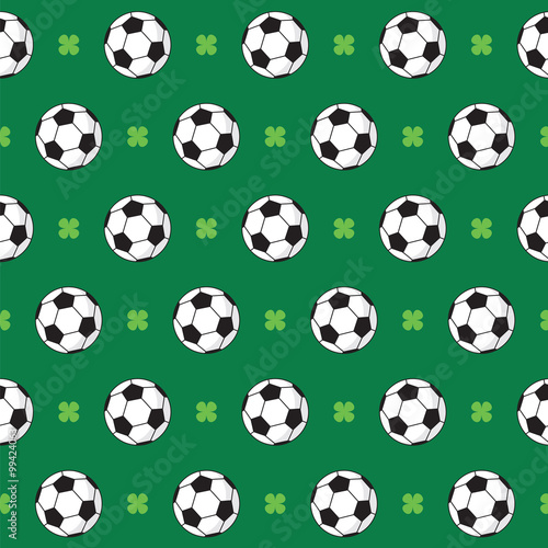 Football or Soccer Pattern Vector © sirikornt