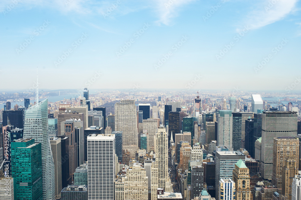 Fototapeta premium Cityscape view of Manhattan