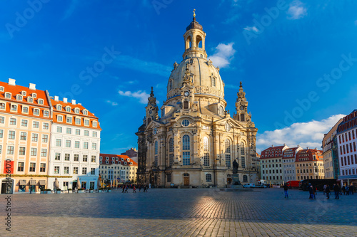 Frauenkirche in the morning  Dresden  Germany