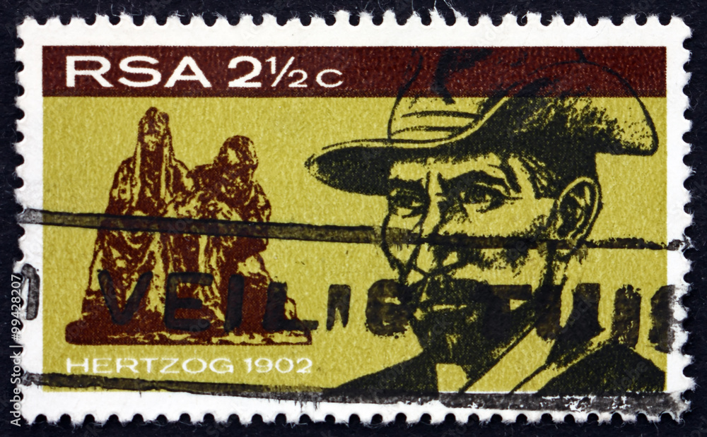 Postage stamp South Africa 1968 James Barry Munnik Hertzog