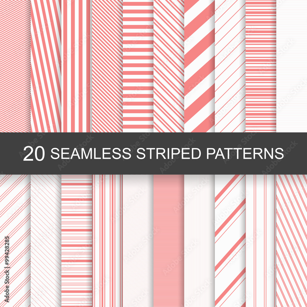 Vector seamless striped patterns Vector seamless striped patterns