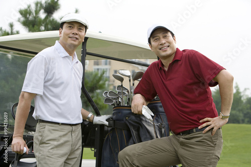 Portrait of Two Golfers © Blue Jean Images