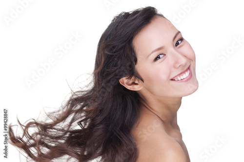 Portrait of a Happy Beautiful Young Woman