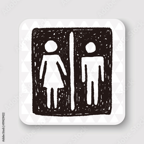 man and woman doodle