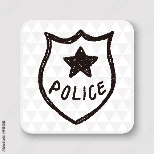 police Badge doodle