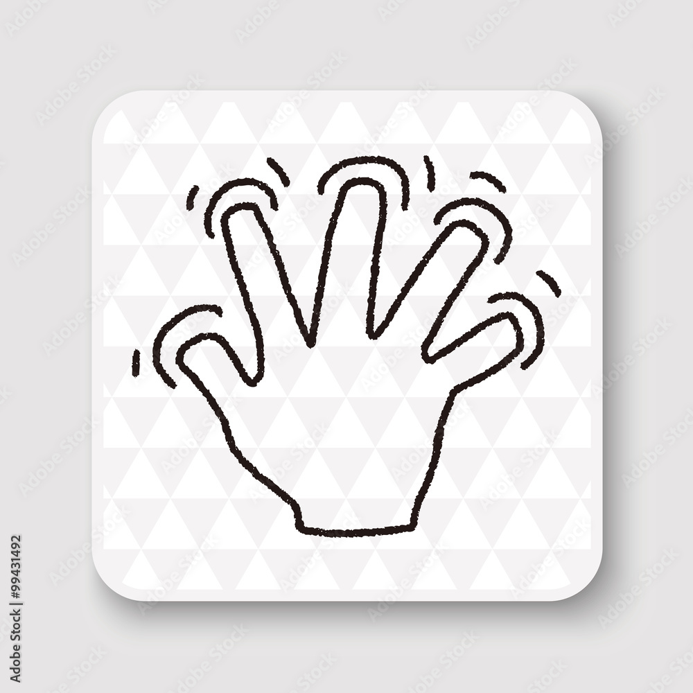 Fototapeta premium Gesture doodle