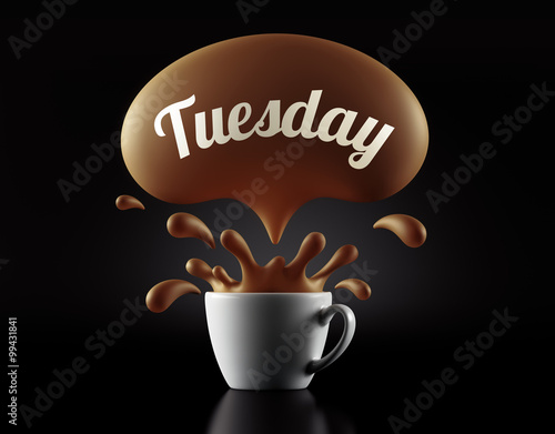 High Resolution Tuesday Splash Cup Concept.