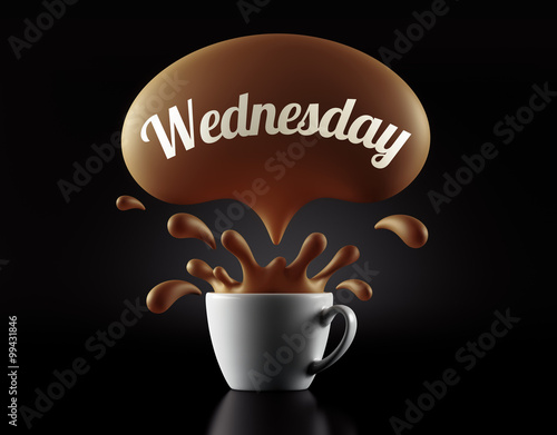 High Resolution Wednesday Splash Cup Concept.