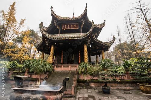 ancient Taoist architecture in Qingyang temple-Chengdu China