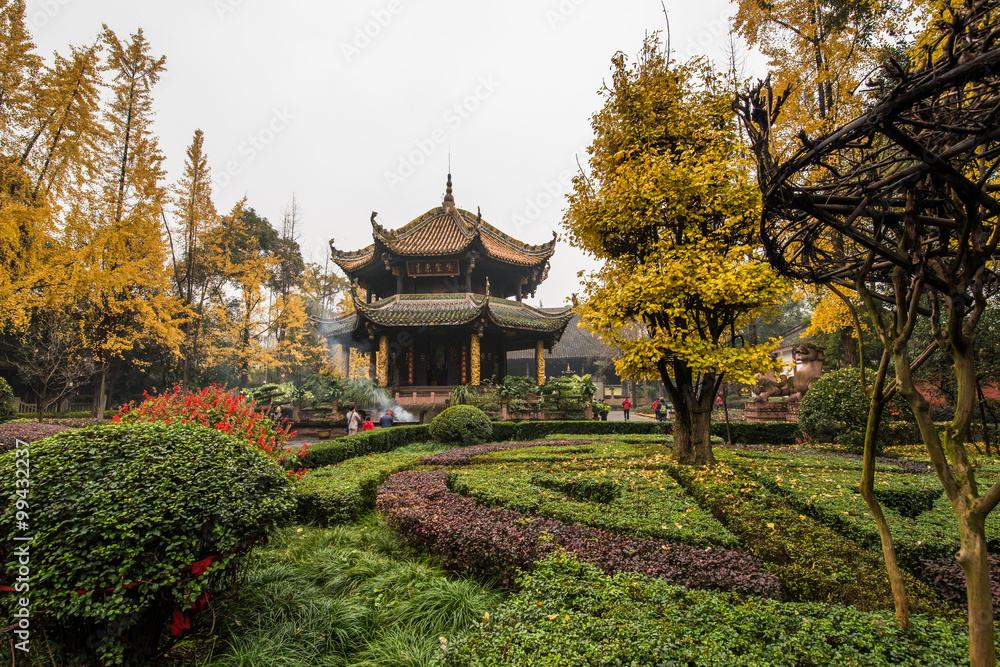 ancient Taoist architecture in Qingyang temple-Chengdu,China
