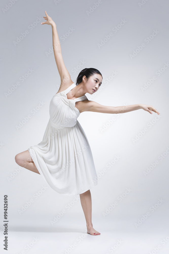 Young woman dancing