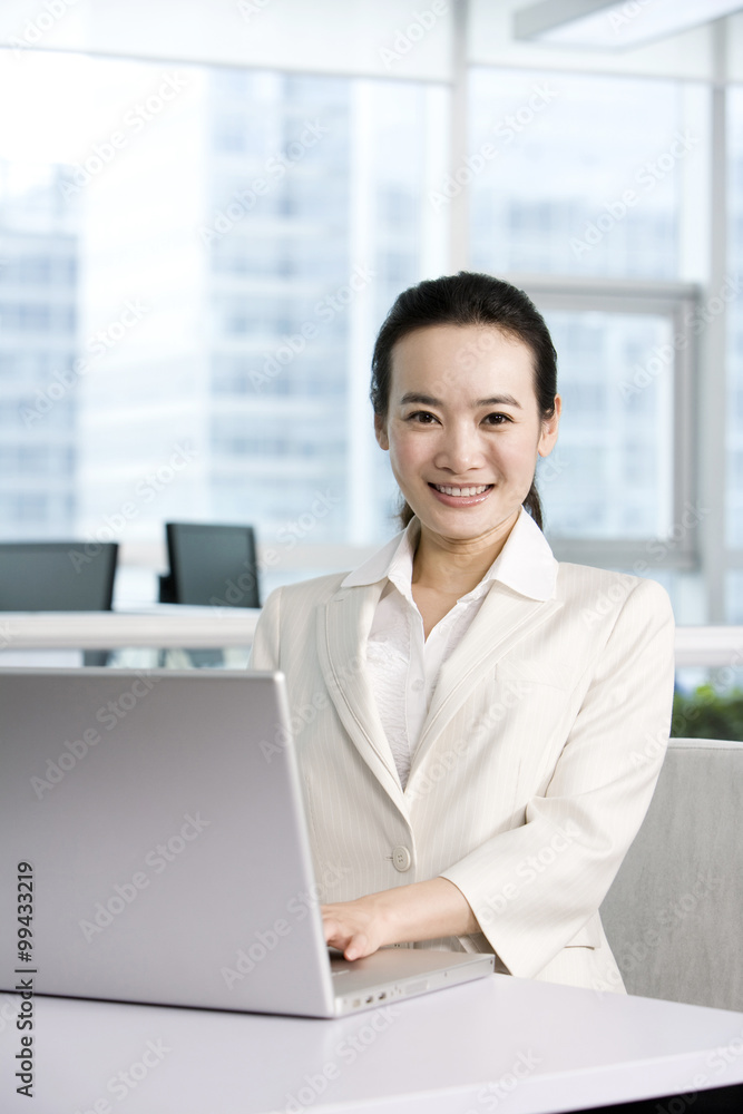Office worker at her desk