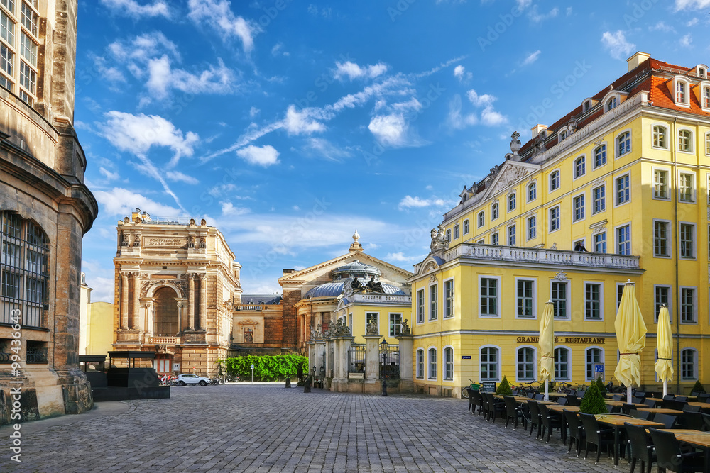 Fototapeta premium DRESDEN, GERMANY-SEPTEMBER 08, 2015 :Art Academy. Center of the