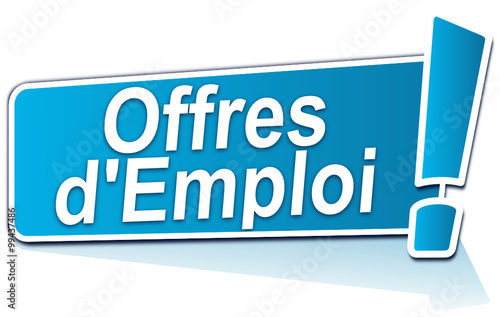 offres d'emploi sur étiquette bleue