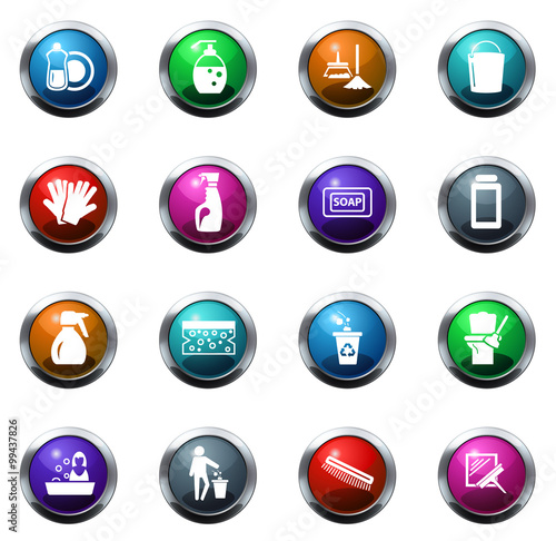 Cleaning company icons