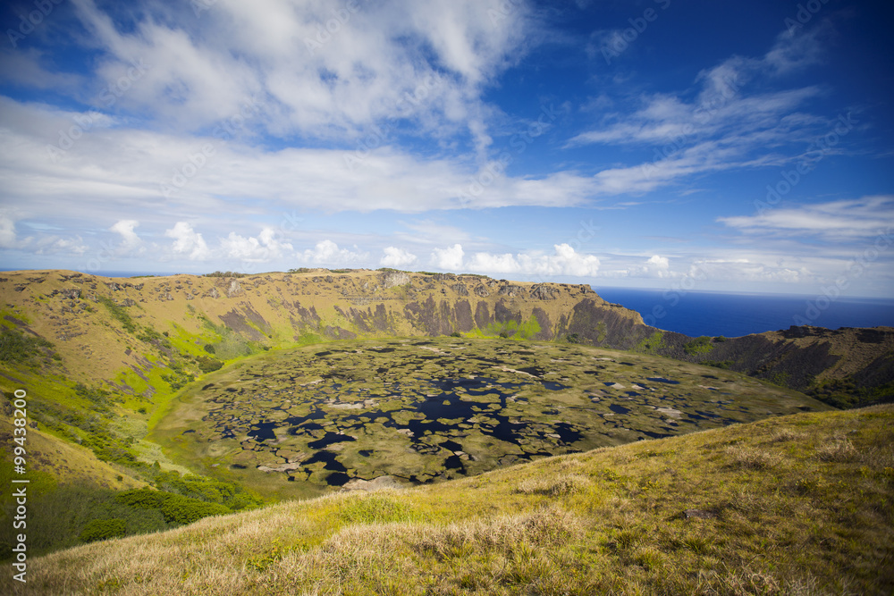 Fototapeta premium Rano Kau volcano