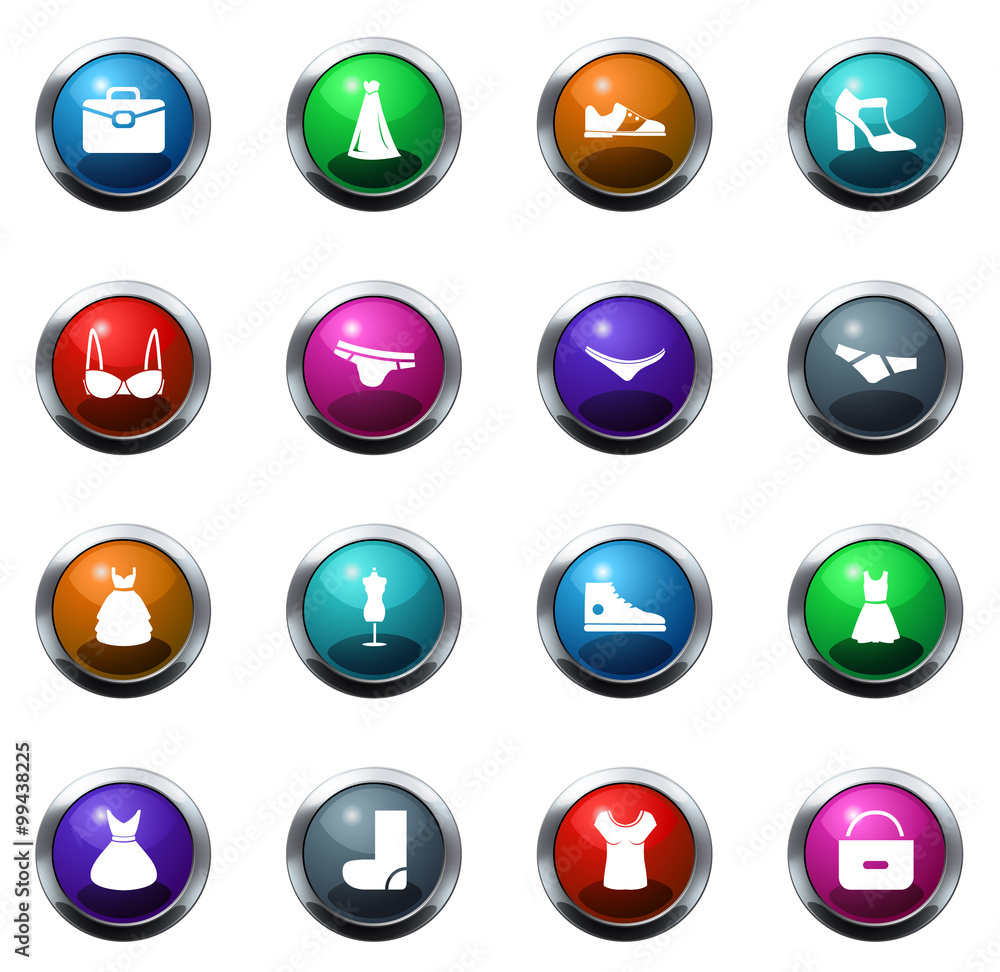 Clothes Icons set Clothes Icons set