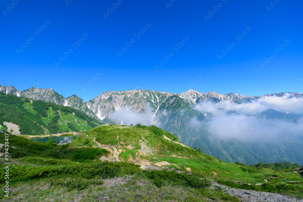 Shirouma mountains at Northern Alps in Japan Shirouma mountains at Northern Alps in Japan