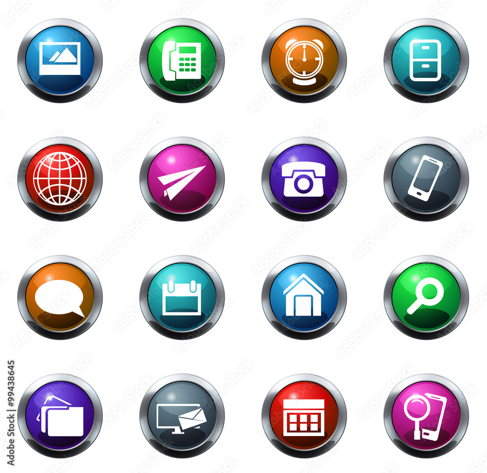 Contact icons set Contact icons set