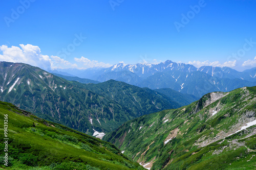 Mt.Tateyama and Mt.Tsurugi at Northern Alps in Japan © Scirocco340
