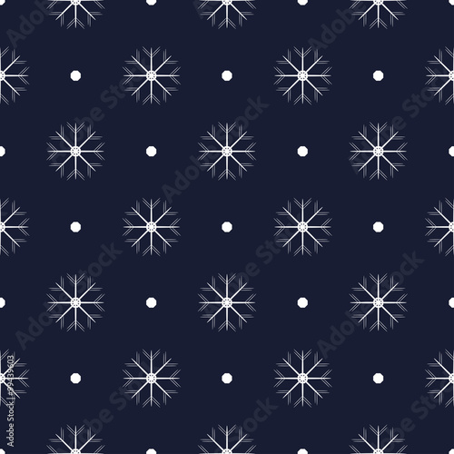 Pattern with snowflakes, seamless