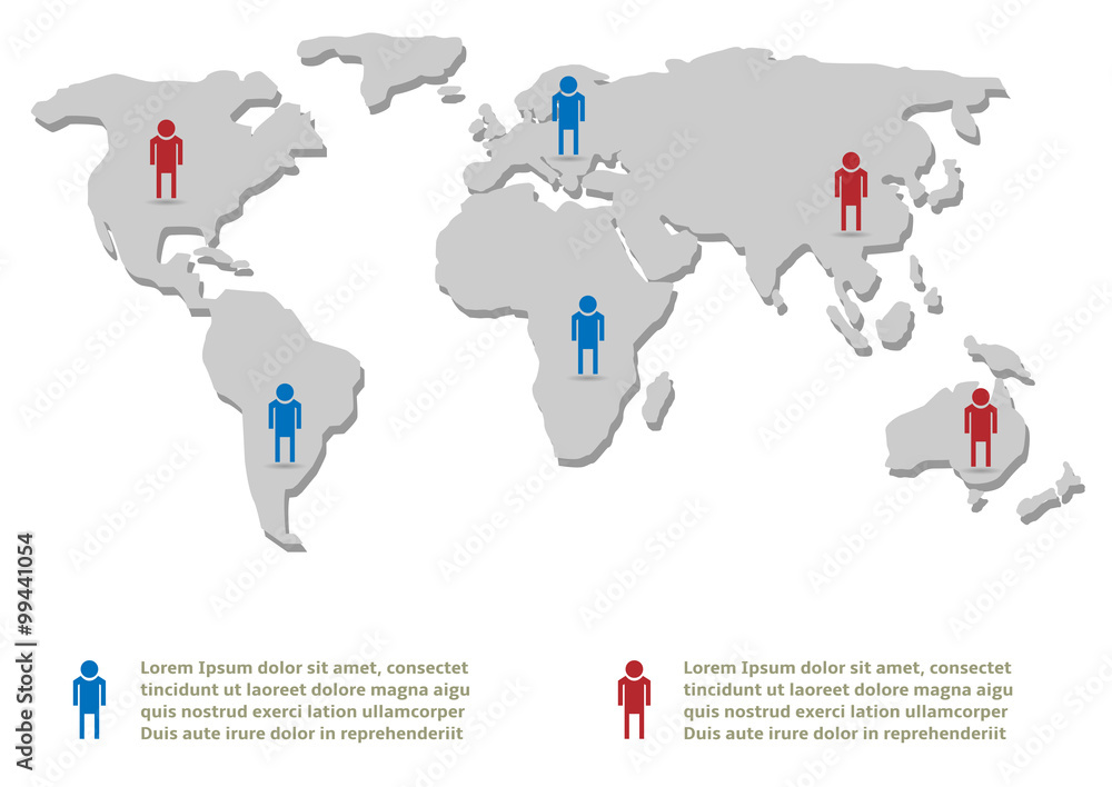 Naklejka premium People infographic template