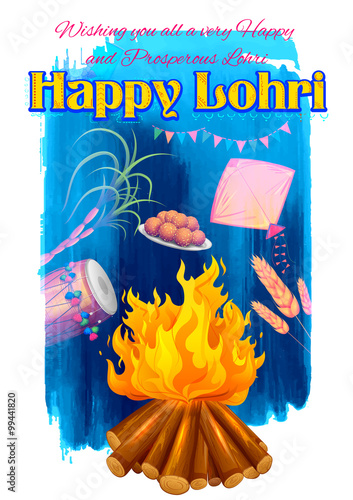 Happy Lohri background