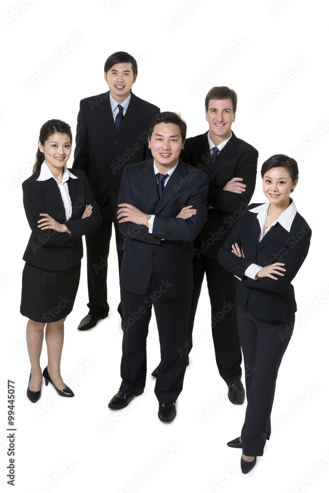 Business professionals on white background Business professionals on white background