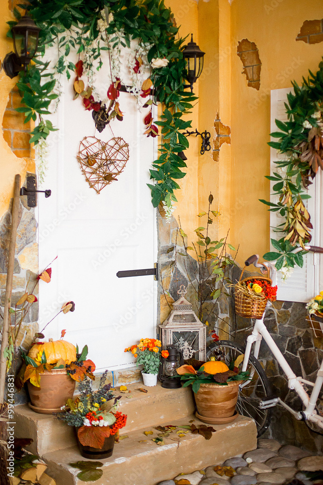 autumn decoration of an interior