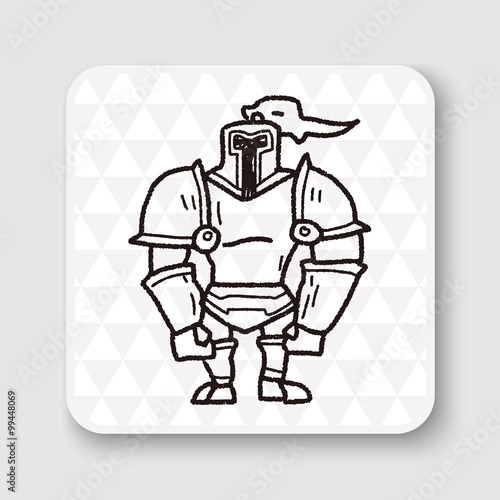 Wallpaper Mural knight doodle Torontodigital.ca