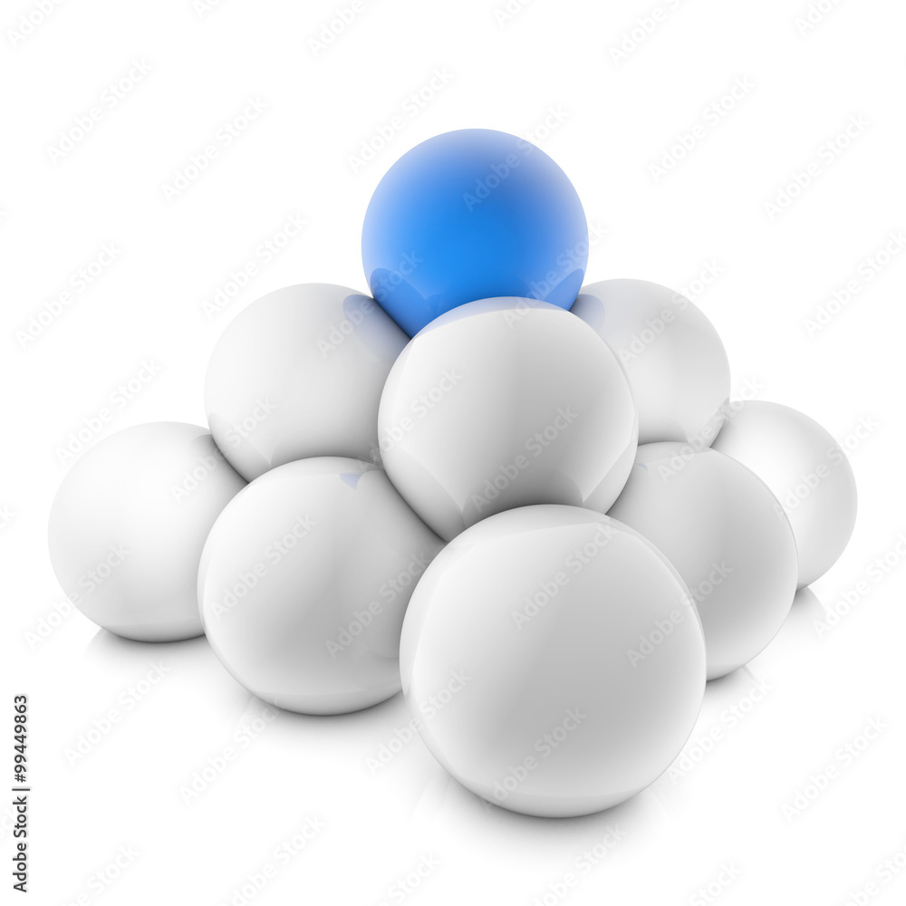 Pyramide mit blauer Kugel Pyramide mit blauer Kugel