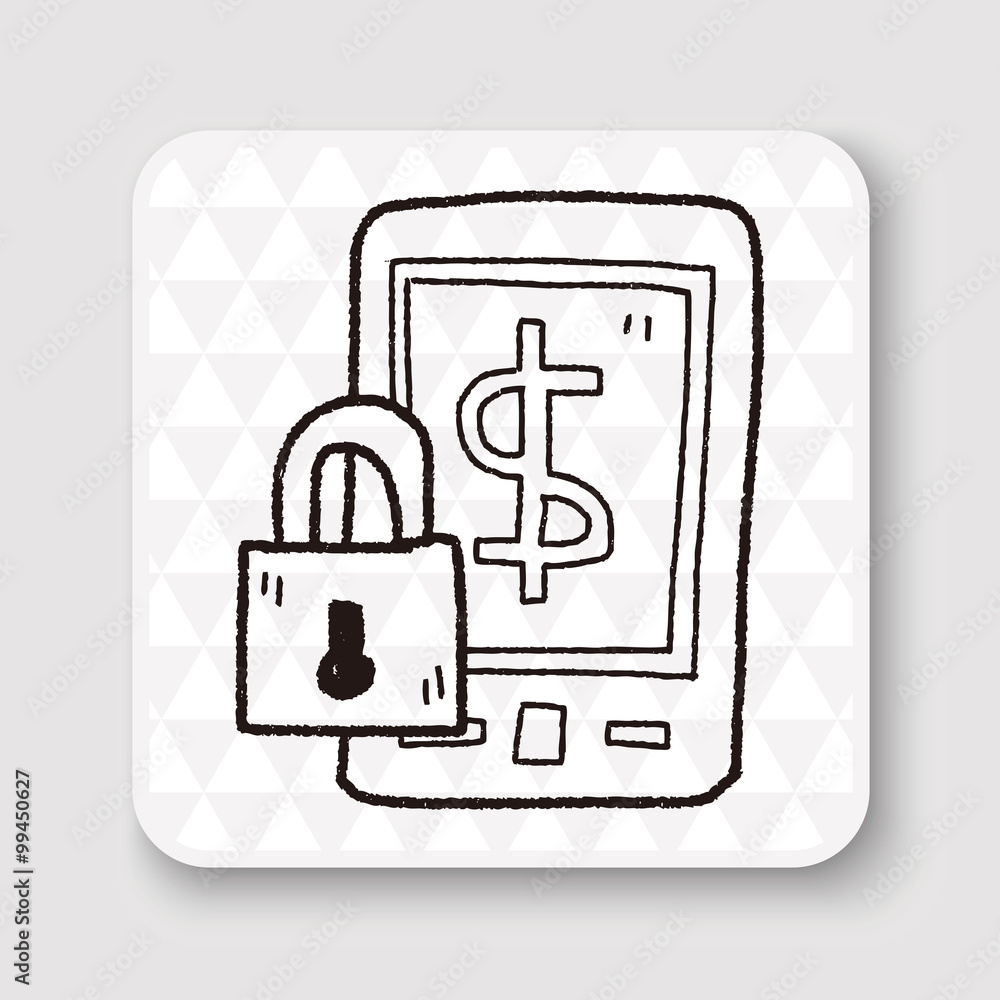 phone money safe doodle phone money safe doodle