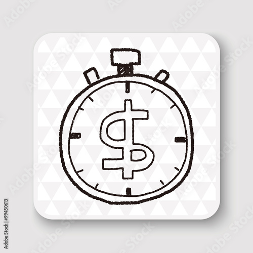 time is money doodle