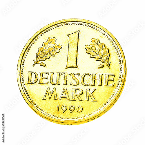 One german mark in gold photo