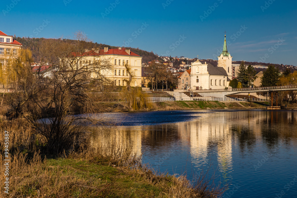 Berounka River And Radotin City-Czech Republic
