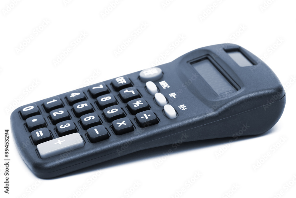 new calculator on white background new calculator on white background