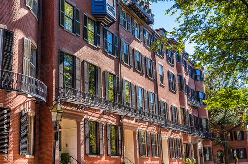 Row Houses in Beacon Hill, Boston photo