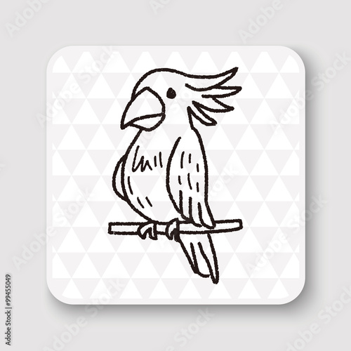 parrot doodle