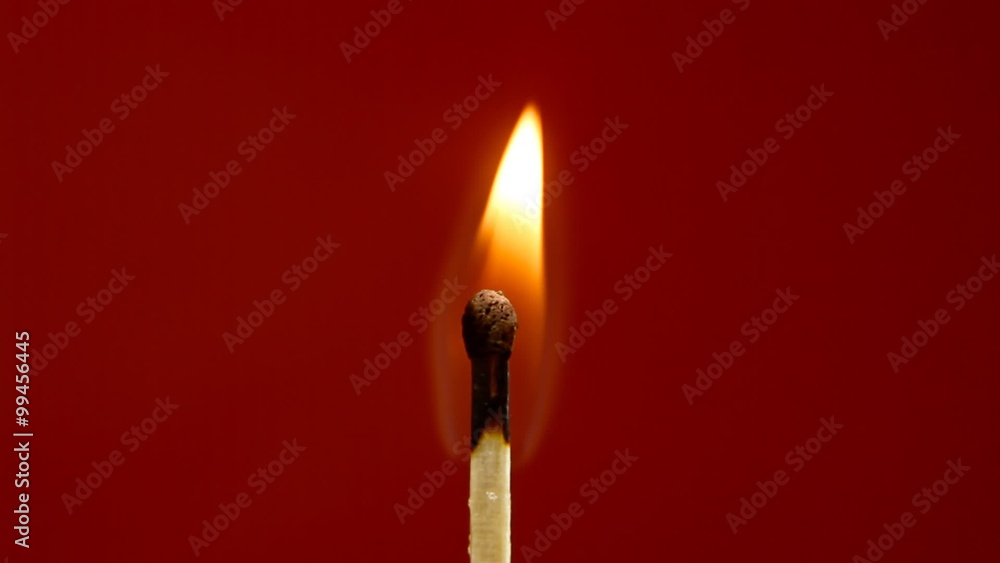 Match burning red 3 Match burning red 3