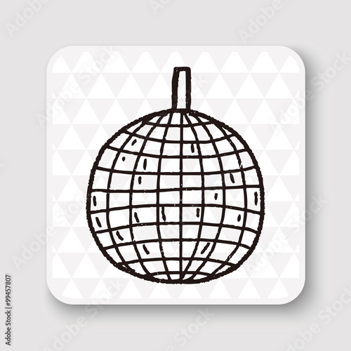 disco ball doodle
