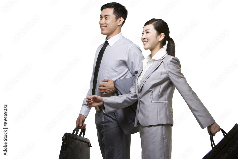 Businessmen on the move Businessmen on the move