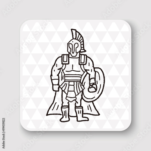 Wallpaper Mural knight doodle Torontodigital.ca