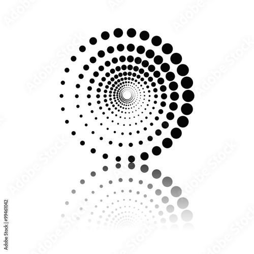 Abstract technology circles element