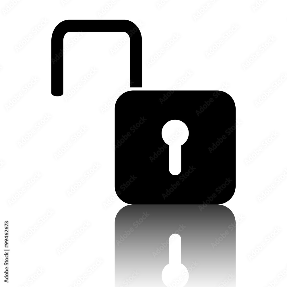 Unlock icon. Vector illustration Unlock icon. Vector illustration