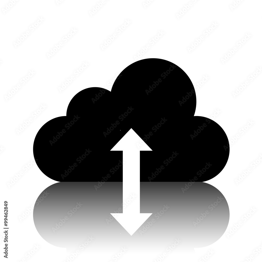 Cloud icon, vector illustration. Flat design style Cloud icon, vector illustration. Flat design style
