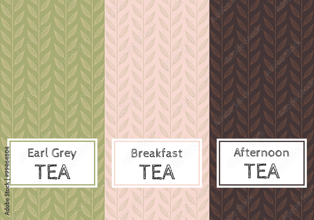 Vector set of templates packaging tea. Vector set of templates packaging tea.